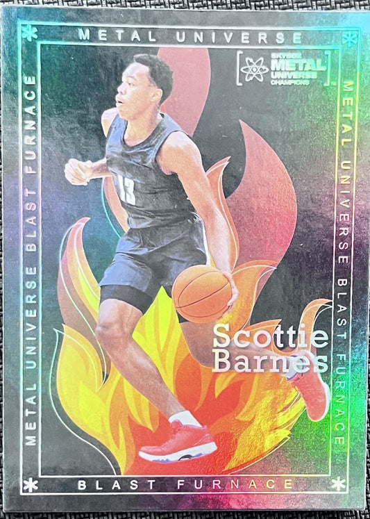 2021-22 Skybox Metal Universe Blast Furnace Scottie Barnes Rookie #BF-11