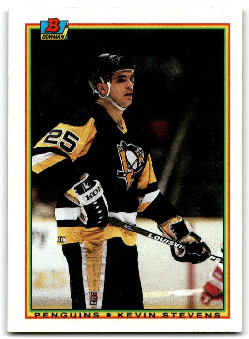 1990-91 Bowman Kevin Stevens Rookie Pittsburgh Penguins #208