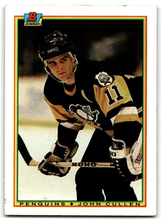 1990-91 Bowman John Cullen Pittsburgh Penguins #210