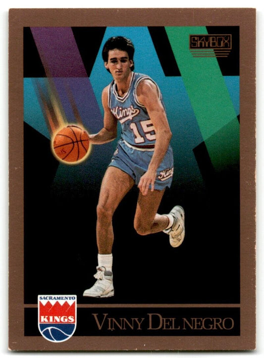 1990-91 SkyBox Vinny Del Negro Sacramento Kings #245