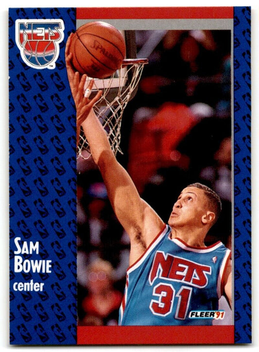 1991-92 Fleer Sam Bowie New Jersey Nets #129