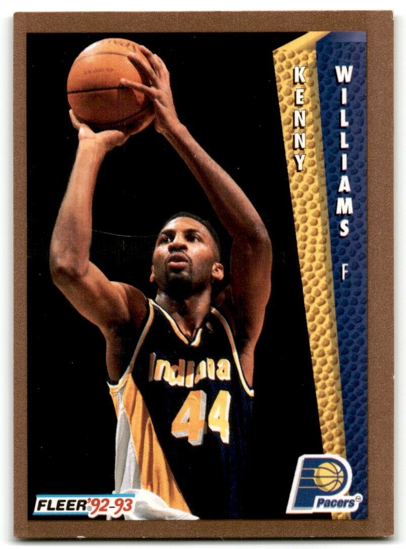 1992-93 Fleer Kenny Williams Indiana Pacers #354