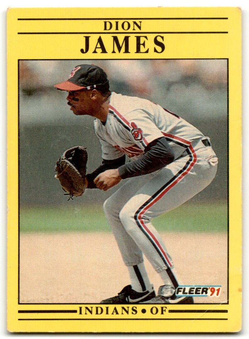 1991 Fleer Dion James Cleveland Indians #371