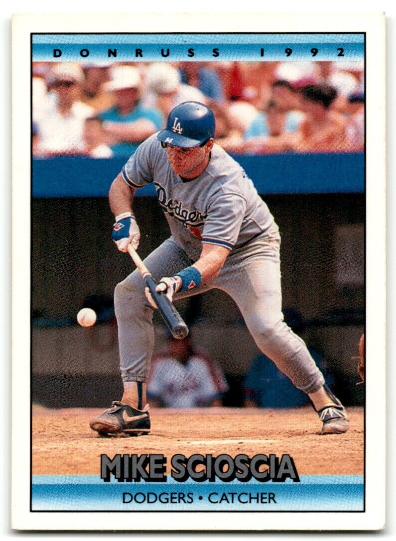 1992 Donruss Mike Scioscia Los Angeles Dodgers #480