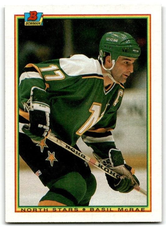 1990-91 Bowman Basil McRae Minnesota North Stars #187