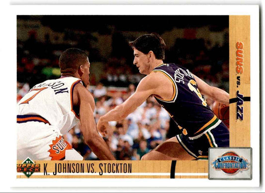 1991-92 Upper Deck K. Johnson vs. Stockton Phoenix Suns/Utah Jazz #32