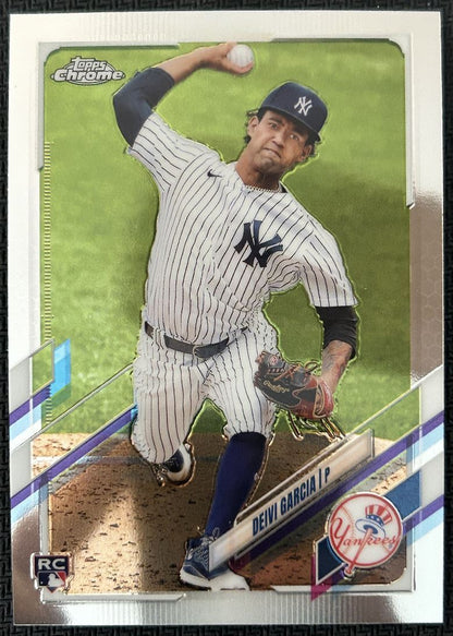 2021 Topps Chrome Deivi Garcia Rookie New York Yankees #85