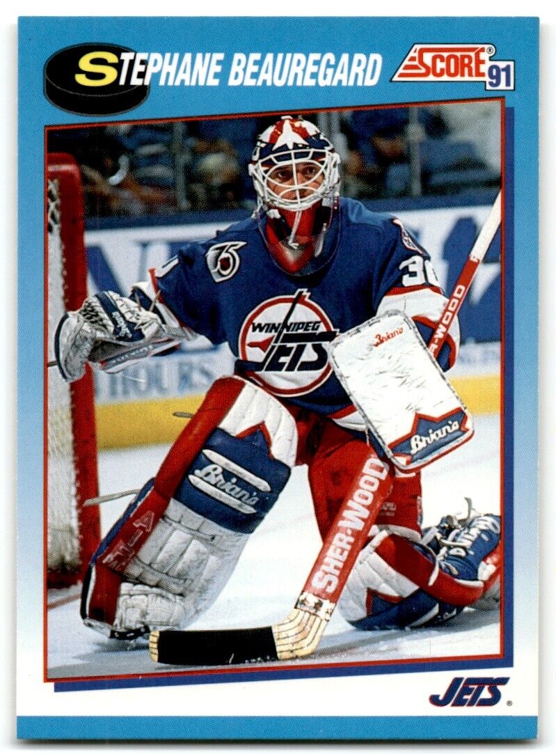 1991-92 Score Canadian Stephane Beauregard Winnipeg Jets #638