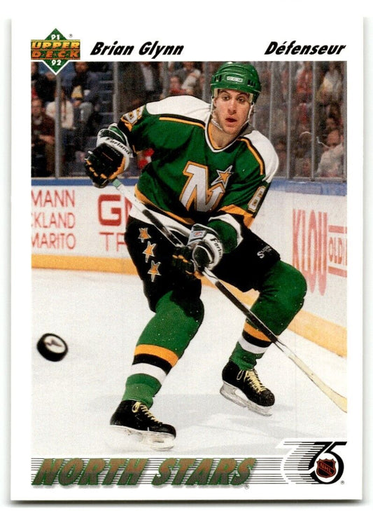 1991-92 Upper Deck Brian Glynn Rookie Minnesota North Stars #158