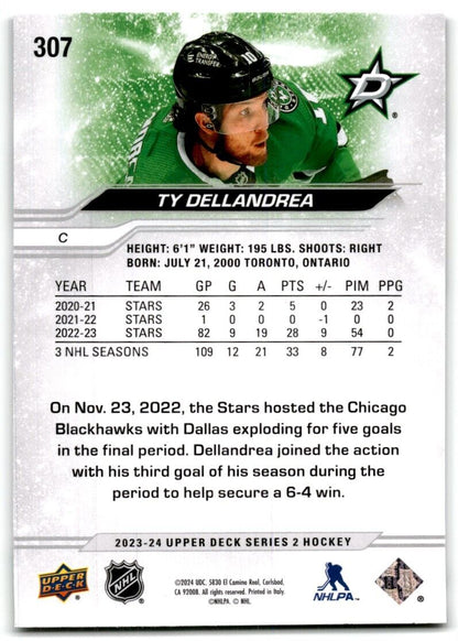 2023-24 Upper Deck Ty Dellandrea Dallas Stars #307