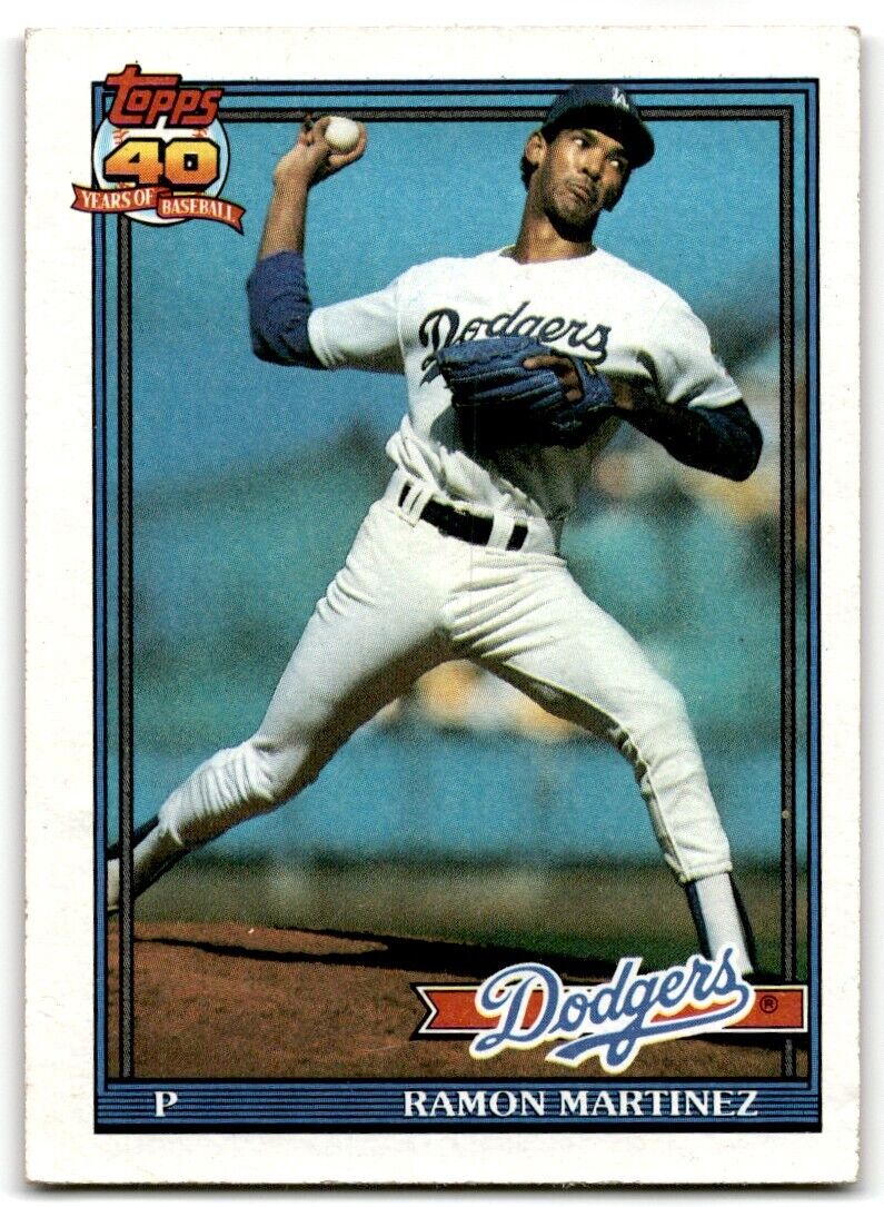 1991 Topps Ramon Martinez Los Angeles Dodgers #340