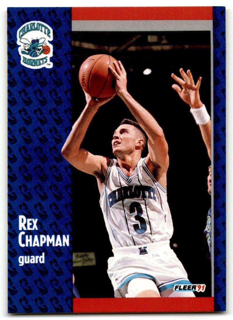 1991-92 Fleer Rex Chapman Charlotte Hornets #18