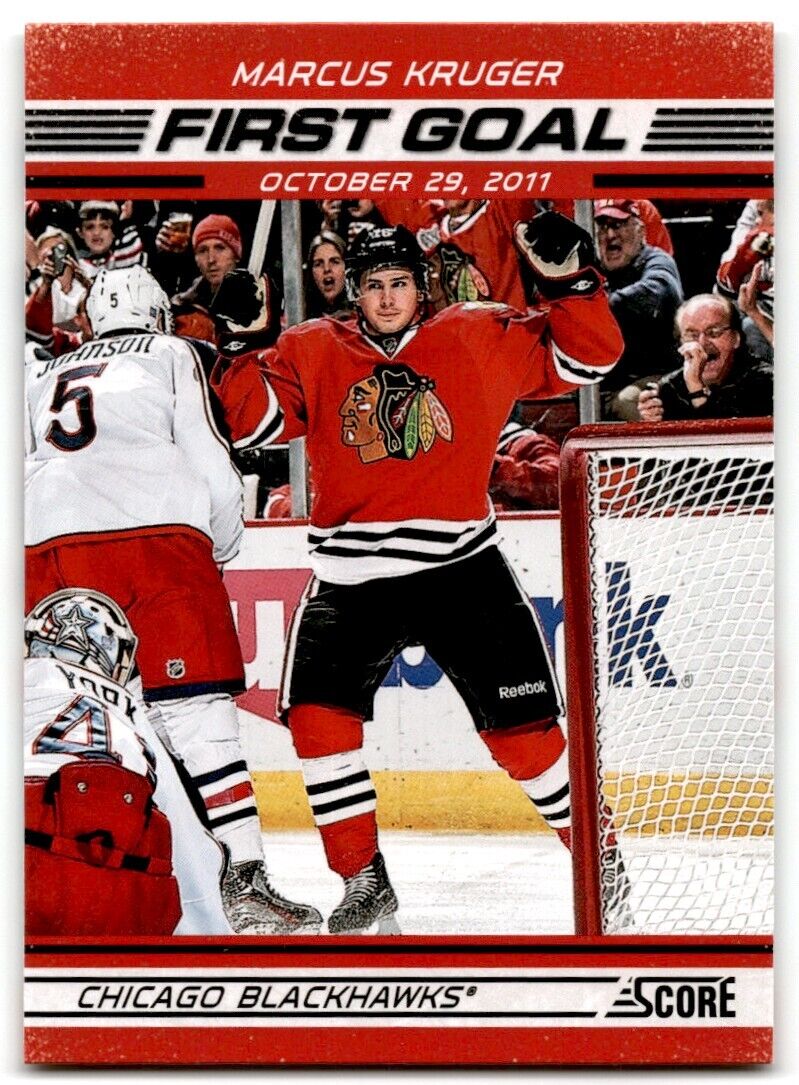 2012-13 Score First Goal Marcus Kruger Chicago Blackhawks #FG10