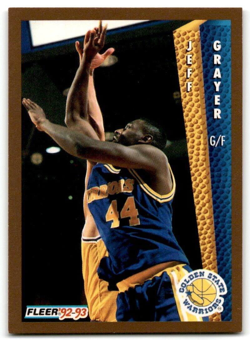 1992-93 Fleer Jeff Grayer Golden State Warriors #339