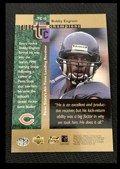 1997 Collector's Choice Turf Champions Bobby Engram Chicago Bears #TC10