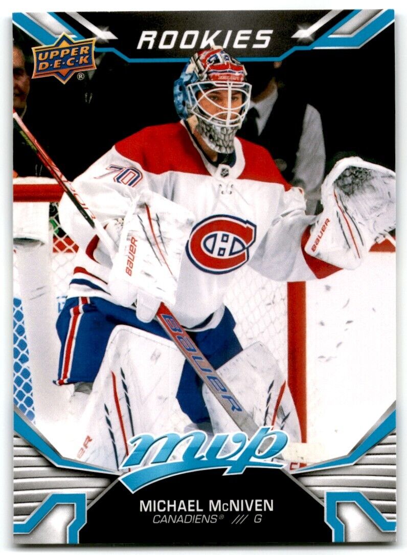 2022-23 Upper Deck MVP Michael McNiven Rookie Montreal Canadiens #238