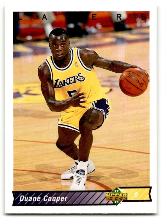 1992-93 Upper Deck Duane Cooper Rookie Los Angeles Lakers #396