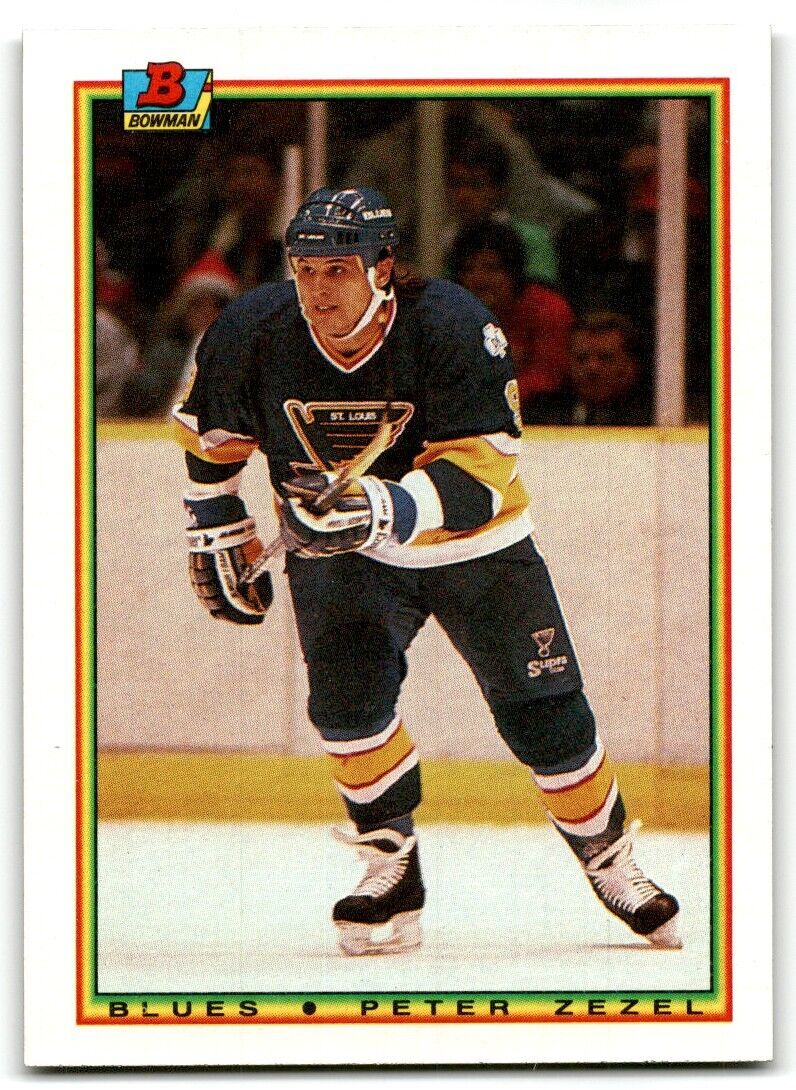 1990-91 Bowman Peter Zezel St. Louis Blues #19