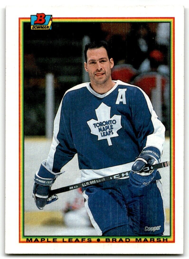 1990-91 Bowman Brad Marsh Toronto Maple Leafs #158