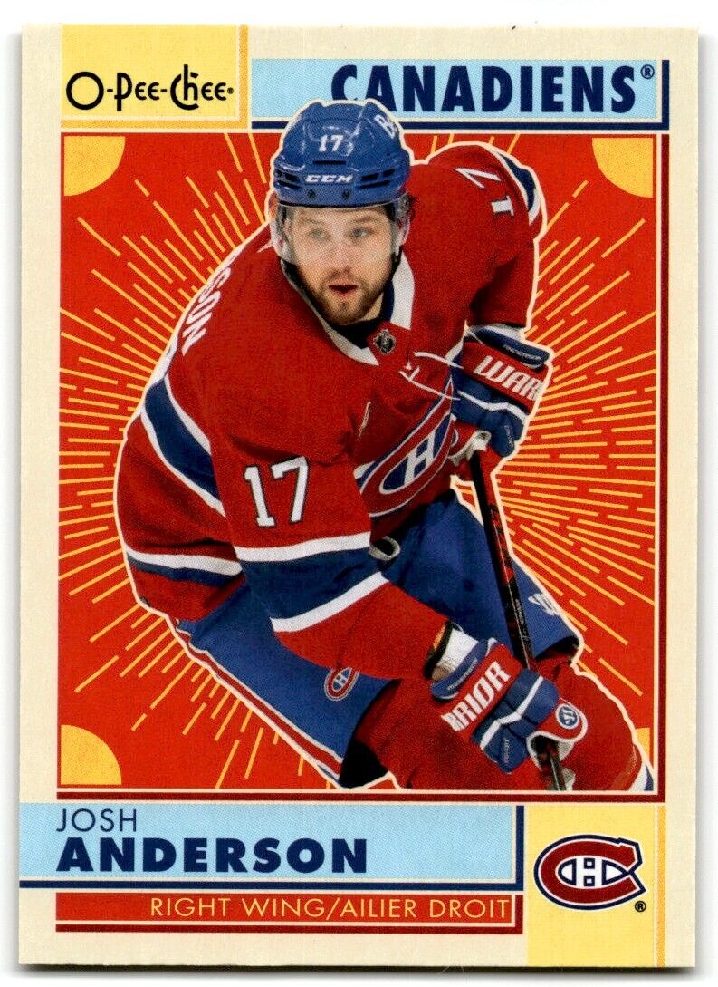 2022-23 O-Pee-Chee Josh Anderson Montreal Canadiens #91