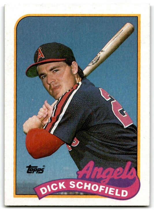 1989 Topps Dick Schofield California Angels #477