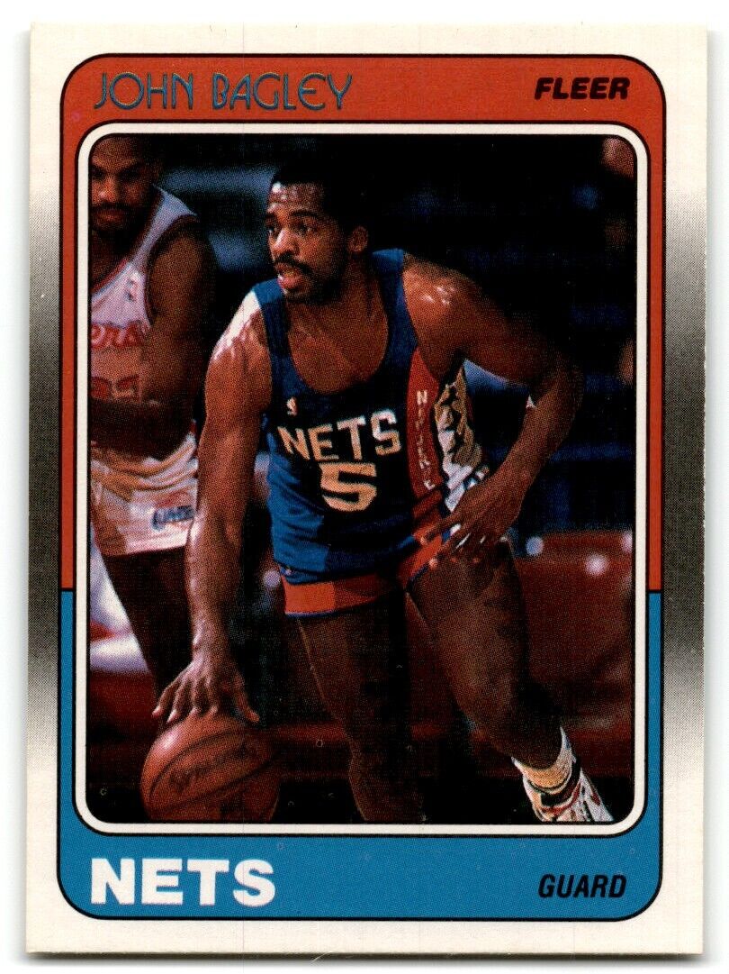 1988-89 Fleer John Bagley New Jersey Nets #77