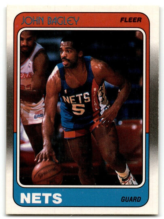 1988-89 Fleer John Bagley New Jersey Nets #77