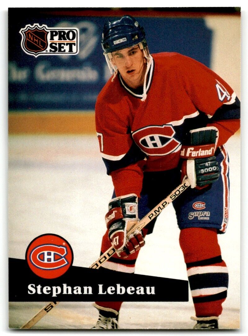 1991-92 Pro Set Stephan Lebeau Montreal Canadiens #120