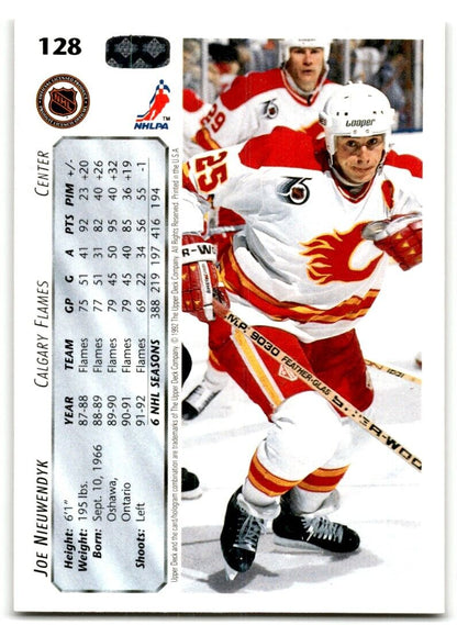 1992-93 Upper Deck Joe Nieuwendyk Calgary Flames #128