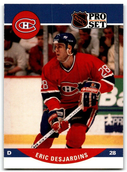 1990-91 Pro Set Eric Desjardins Rookie Montreal Canadiens #467