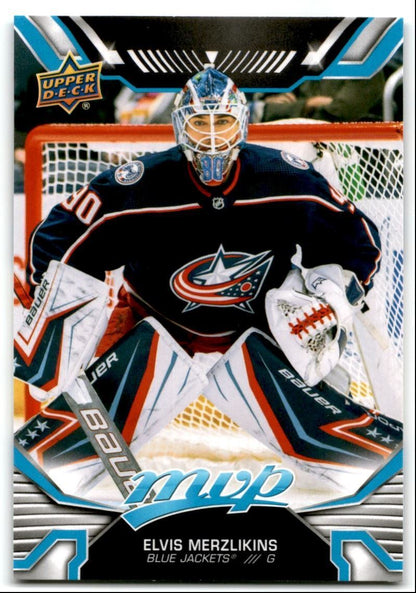 2022-23 Upper Deck MVP Elvis Merzlikins Columbus Blue Jackets #90