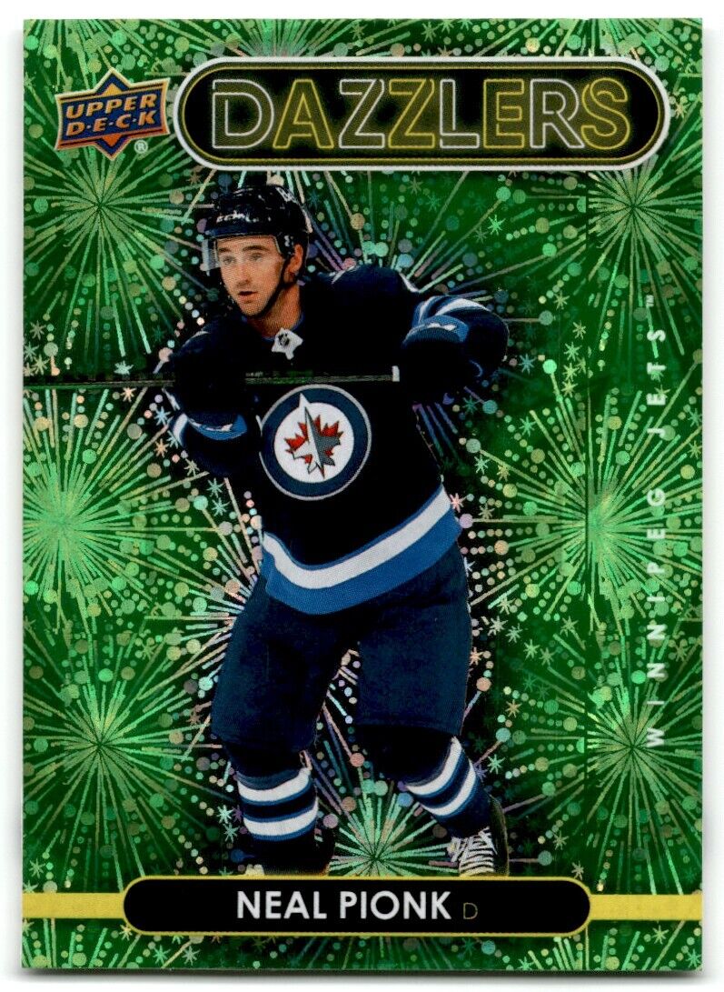 2021-22 Upper Deck Dazzlers Neal Pionk green Winnipeg Jets #DZ-100