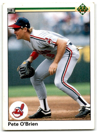 1990 Upper Deck Pete O'Brien Cleveland Indians #110A