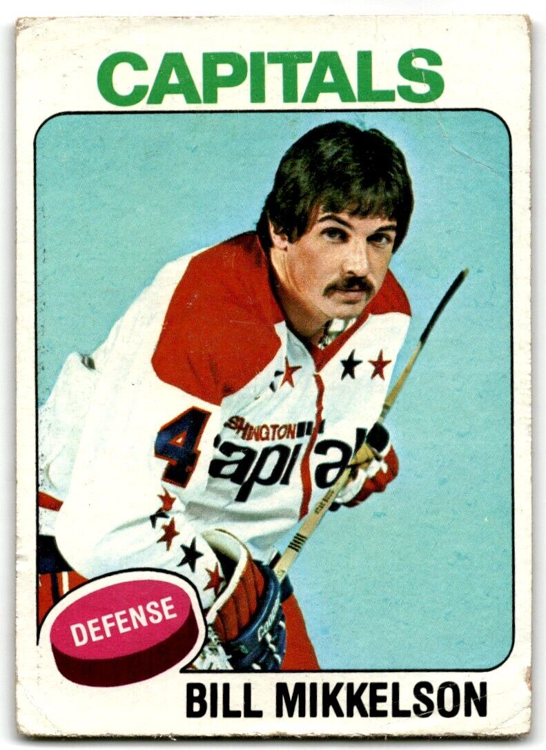 1975-76 Topps Bill Mikkelson Washington Capitals #207