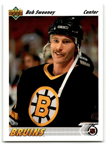 1991-92 Upper Deck Bob Sweeney Boston Bruins #391