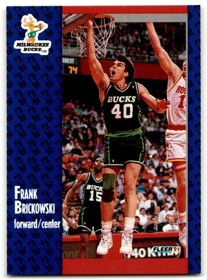 1991-92 Fleer Frank Brickowski Milwaukee Bucks #113