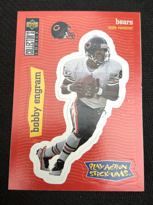 1997 Bobby Engram Upper Deck Play Action Stick-Ums #S7 Chicago Bears