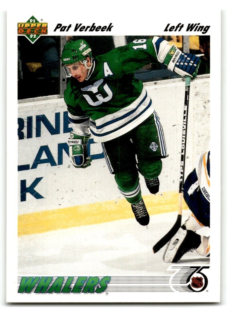 1991-92 Upper Deck Pat Verbeek Hartford Whalers #193A