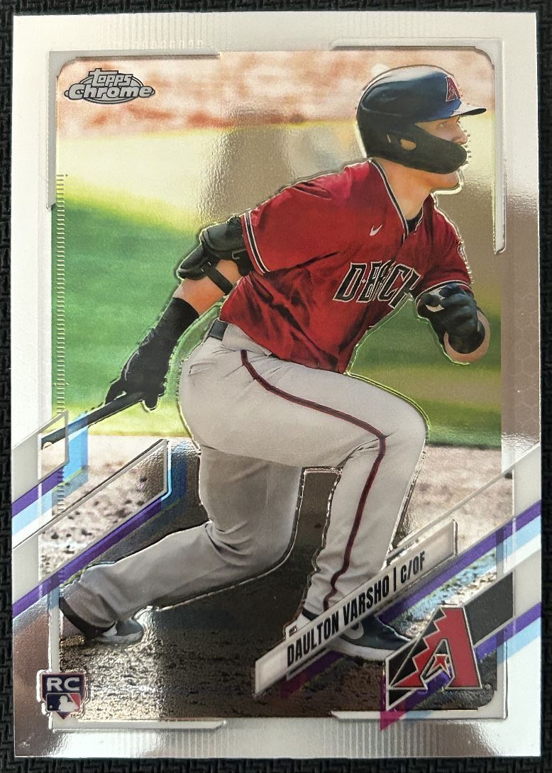 2021 Topps Chrome Daulton Varsho Rookie Arizona Diamondbacks #121