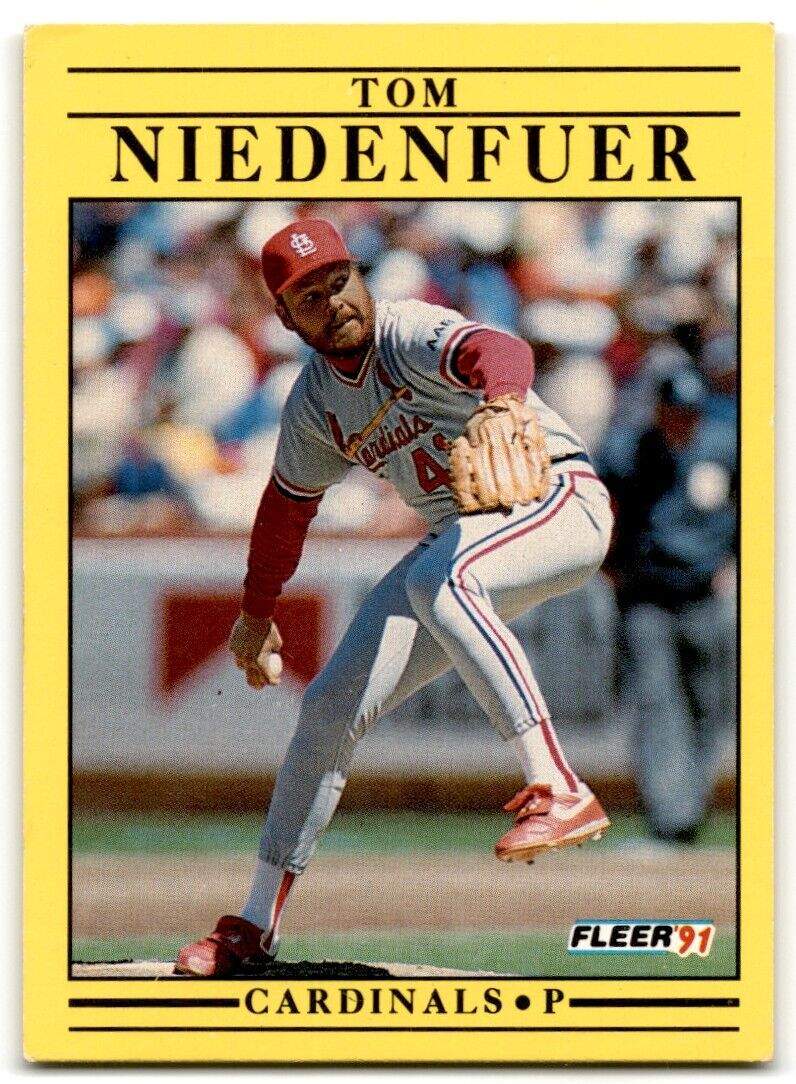 1991 Fleer Tom Niedenfuer St. Louis Cardinals #639