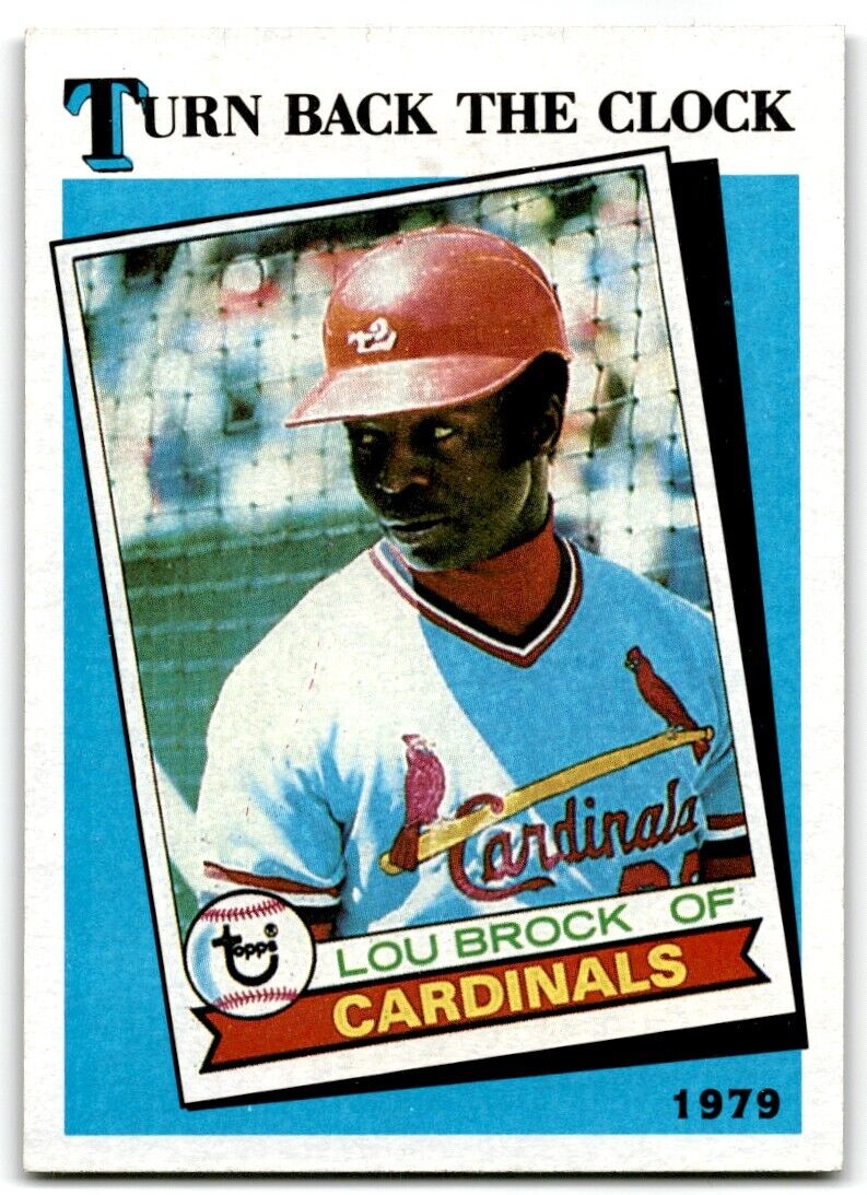 1989 Topps Lou Brock St. Louis Cardinals #662