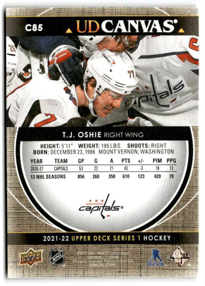 2021-22 Upper Deck Canvas T.J. Oshie Washington Capitals #C85