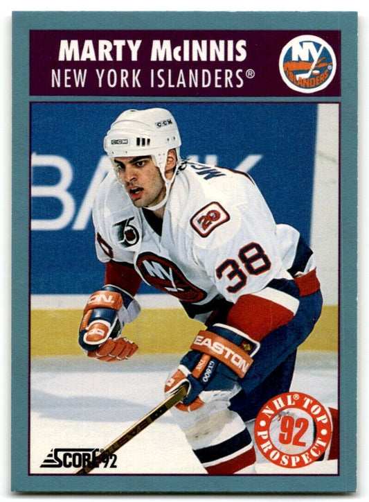 1992-93 Score Canadian Marty McInnis New York Islanders #465