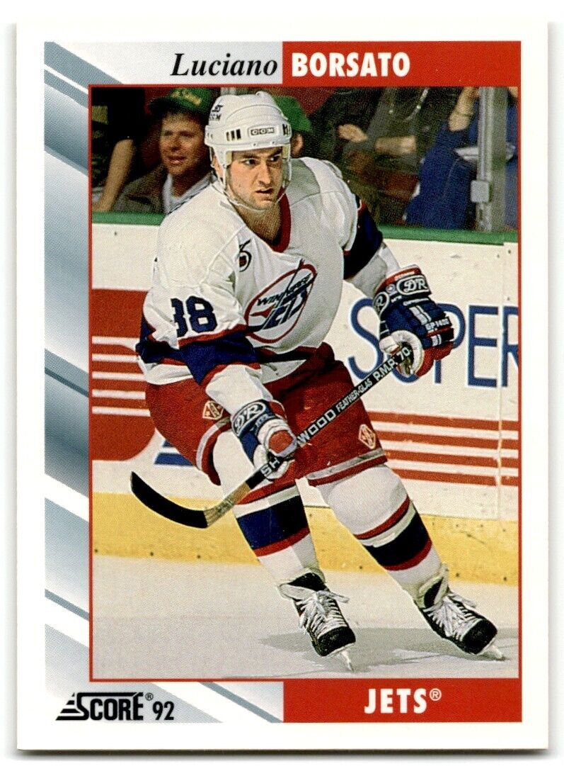 1992-93 Score Luciano Borsato Winnipeg Jets #256