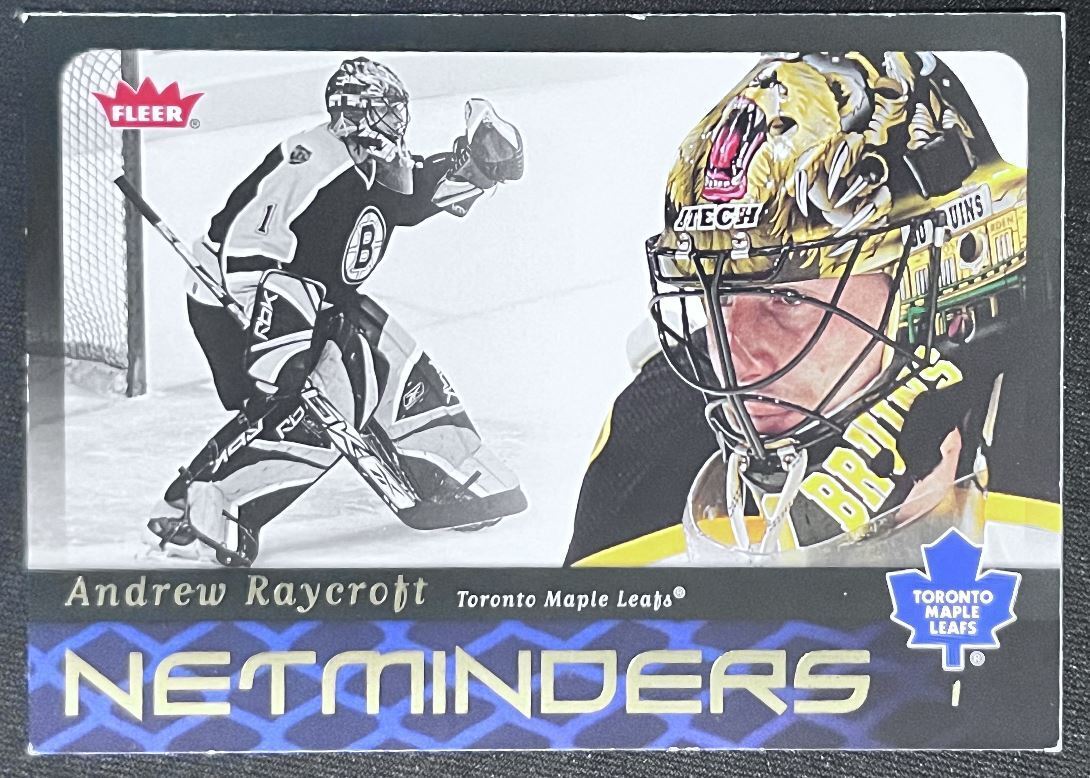 2006-07 Fleer Netminders Andrew Raycroft Toronto Maple Leafs #N22