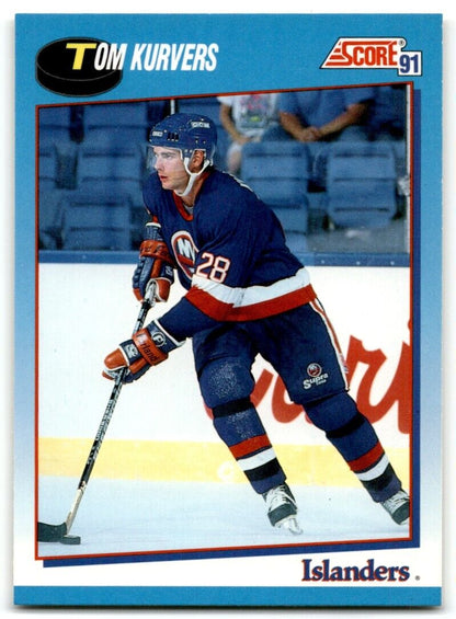 1991-92 Score Canadian Bilingual Tom Kurvers New York Islanders #568