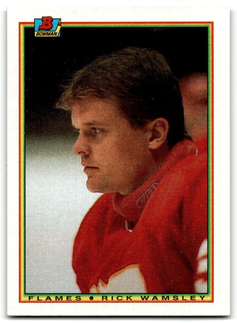 1990-91 Bowman Rick Wamsley Calgary Flames #98