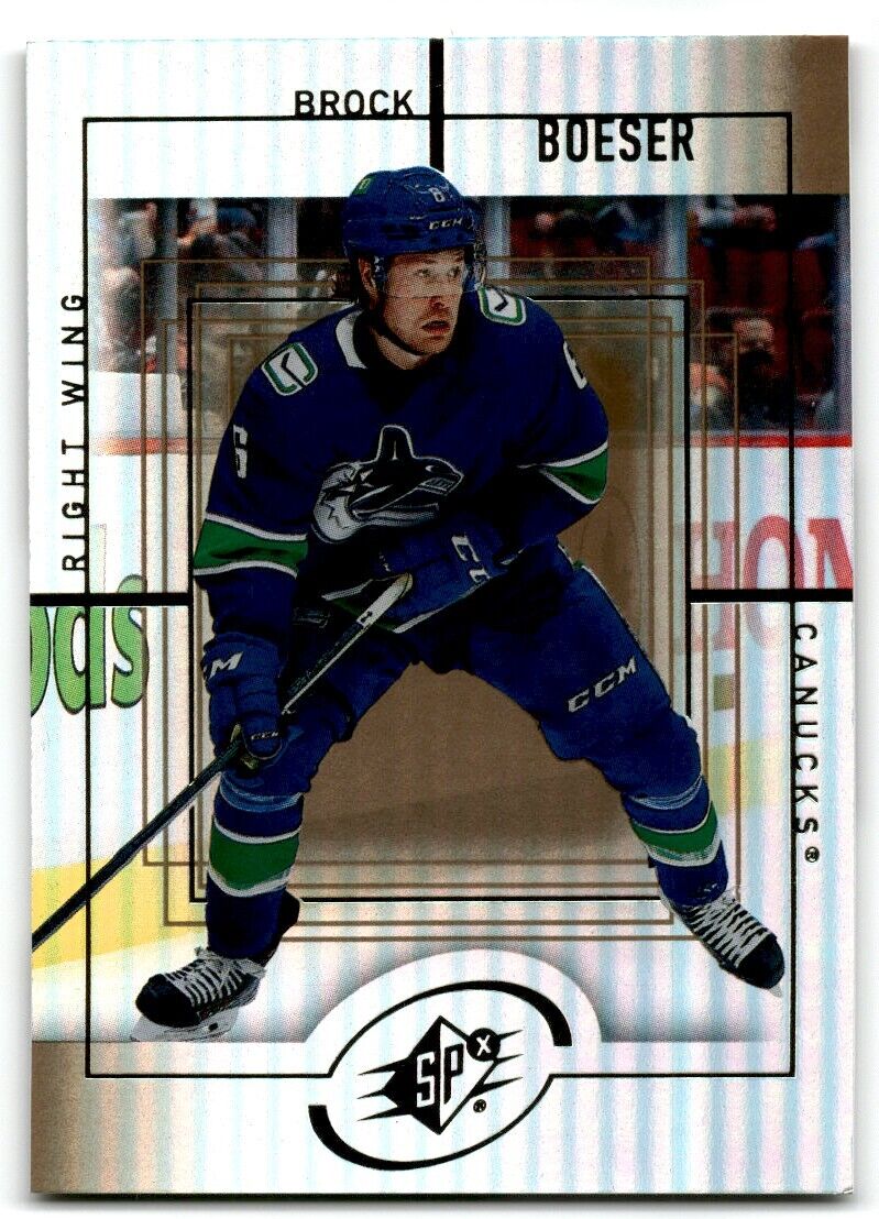 2021-22 Upper Deck 1999-00 SPx Retro Brock Boeser Vancouver Canucks #SPX-8