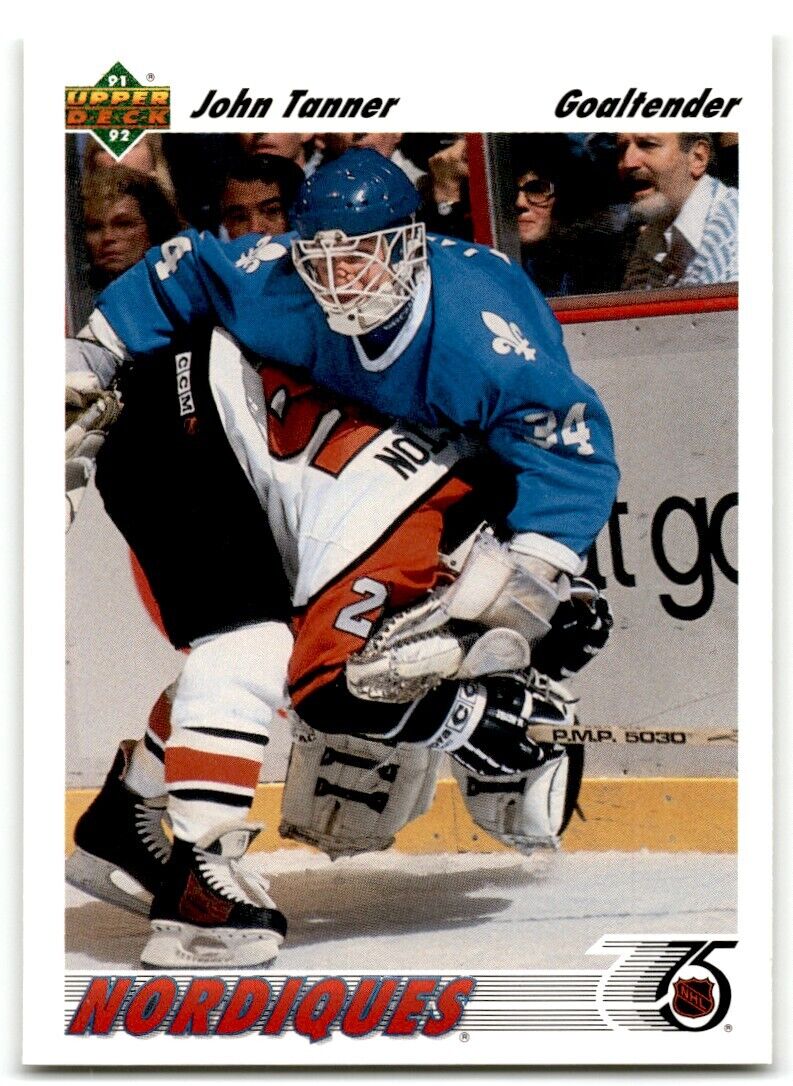 1991-92 Upper Deck John Tanner Quebec Nordiques #119