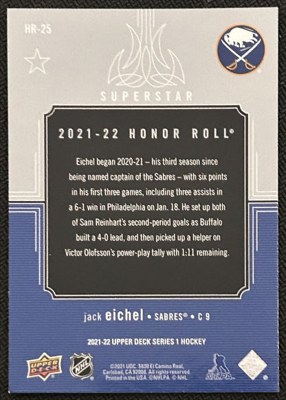 2021-22 Upper Deck Honor Roll Jack Eichel Buffalo Sabres #HR-25